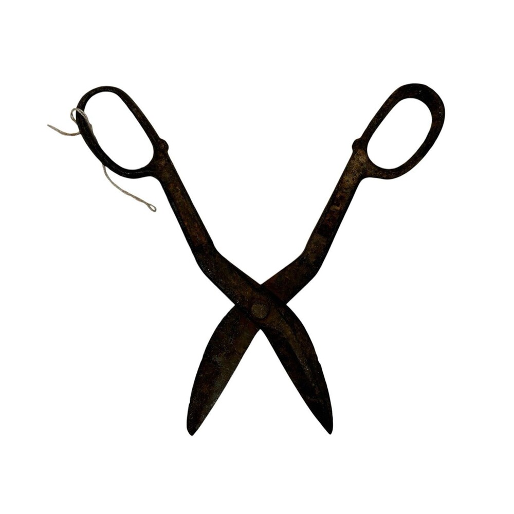 VTG WISS-19 Inlaid FORGED Steel 12" Straight Cut Tin Snips Scissors Tool Mancave